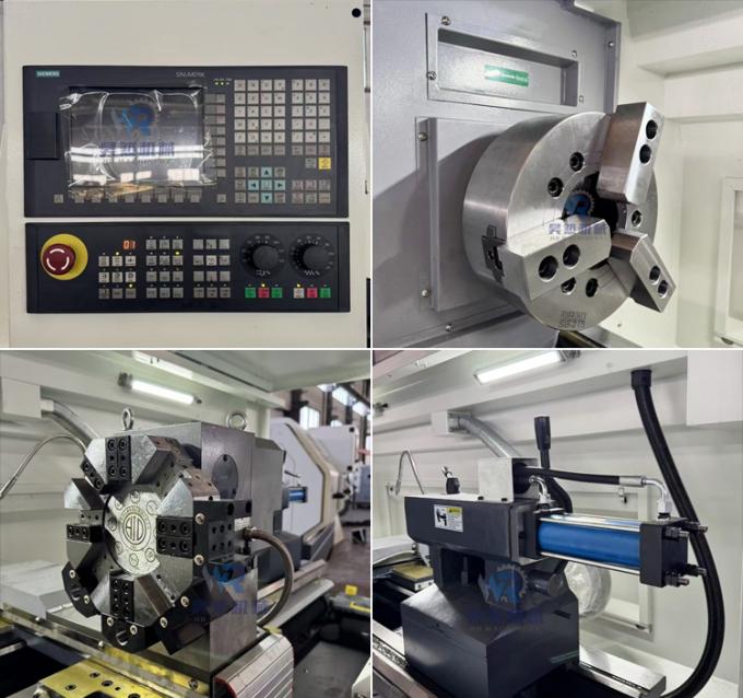 380V Ck6163 горизонтальная автоматическая станковая станковая машина с 105 мм шпиндельным отверстием 1